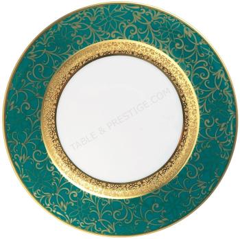 Plat rond creux turquoise - Raynaud